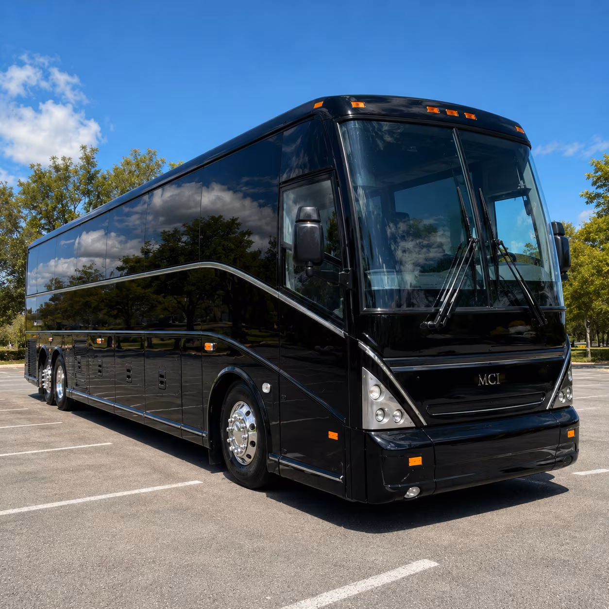 east meadow charter bus rental exterior
