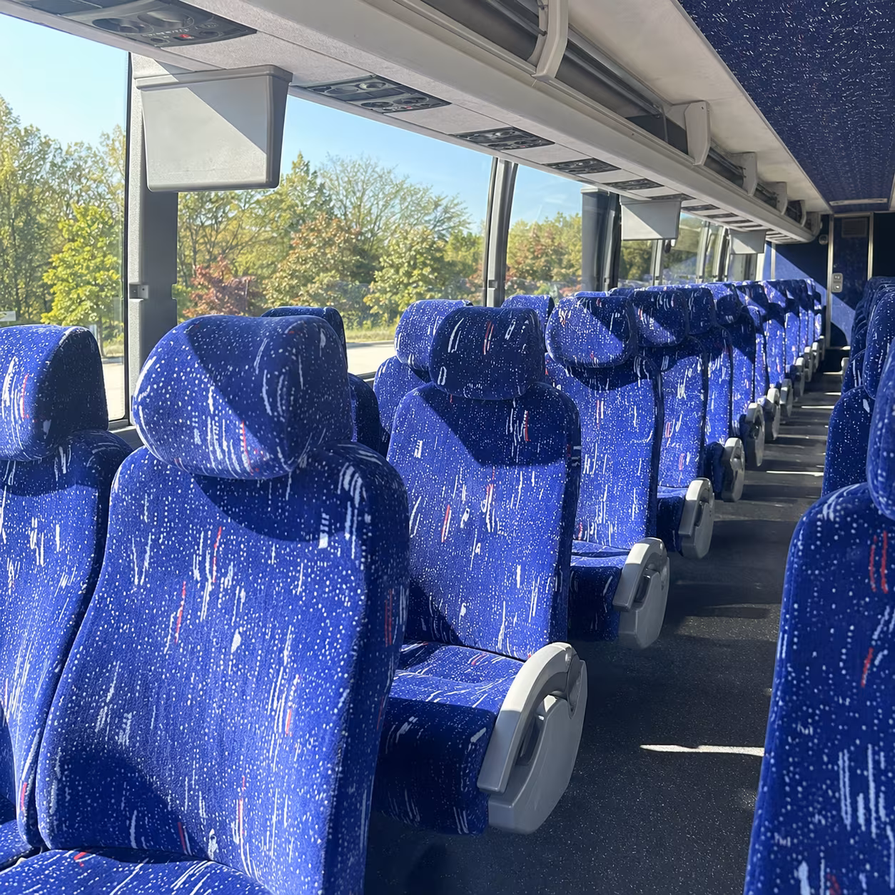 freeport charter bus interior