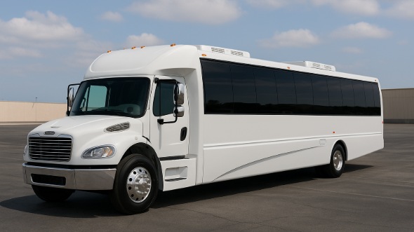 Exterior of Charter Bus Company Valley Stream's 18 Passenger Minibus in Valley Stream