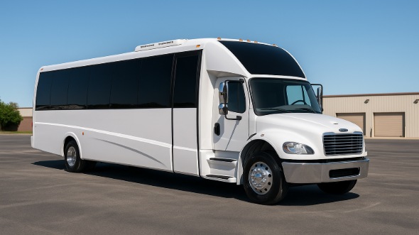 Exterior of Charter Bus Company East Meadow's 20 Passenger Mini bus in East Meadow