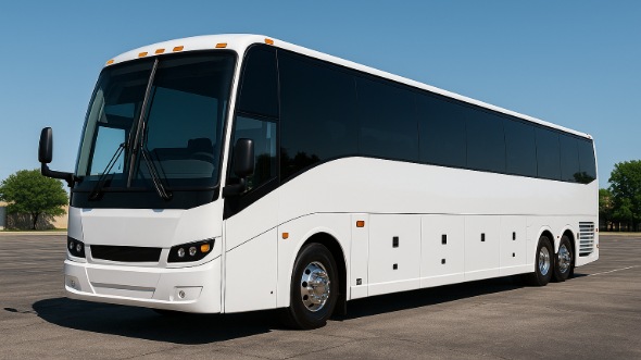Exterior of Charter Bus Company Freeport's 54 Passenger Charter Bus in Freeport