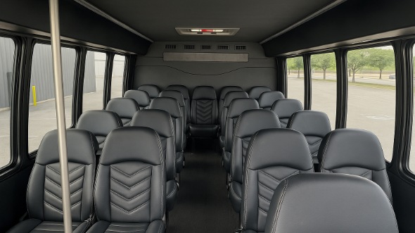 freeport 15 passenger minibus inside