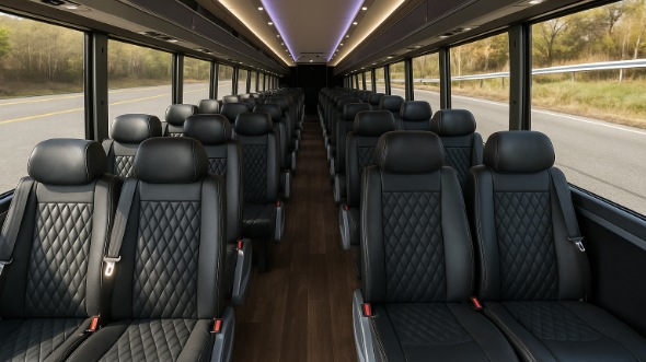 freeport 18 passenger minibus interior
