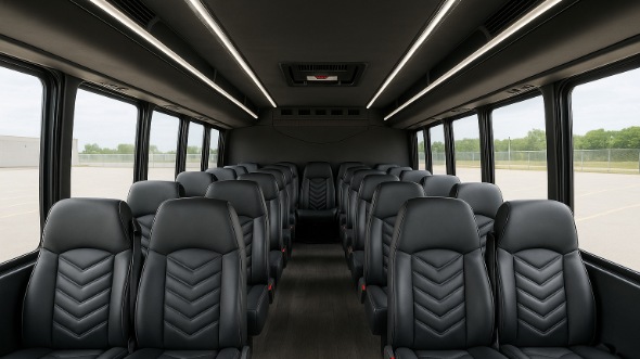 freeport 25 passenger minibus inside