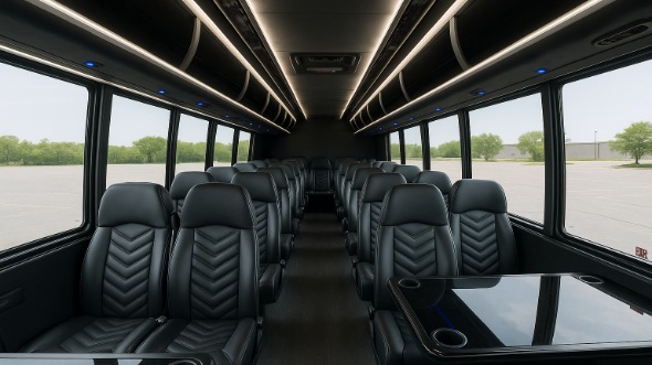 freeport 28 passenger minibus inside