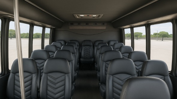 freeport 30 passenger minibus inside