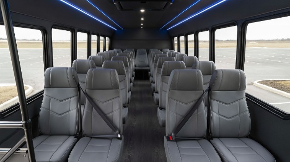 freeport 35 passenger minibus inside