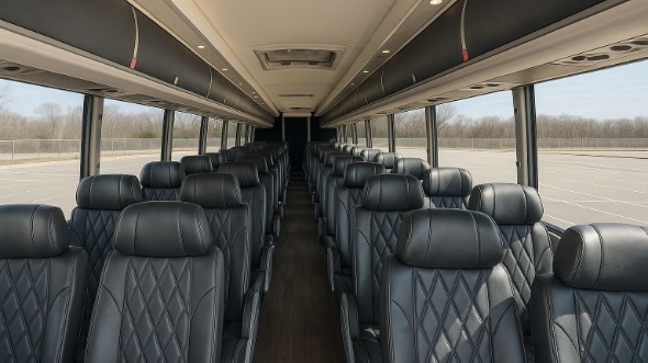 freeport 50 passenger charter bus interior